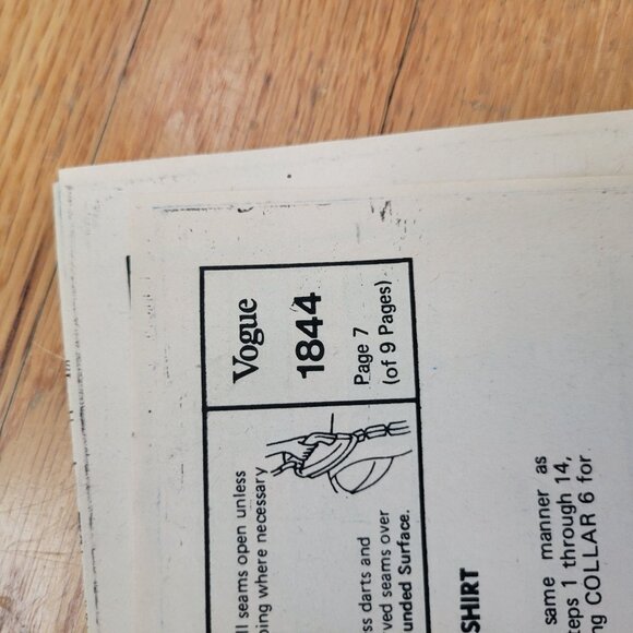 Little Vogue Toddlers Transfer Togs Sewing Pattern 1844 Size 4 Vintage Set - Picture 7 of 12